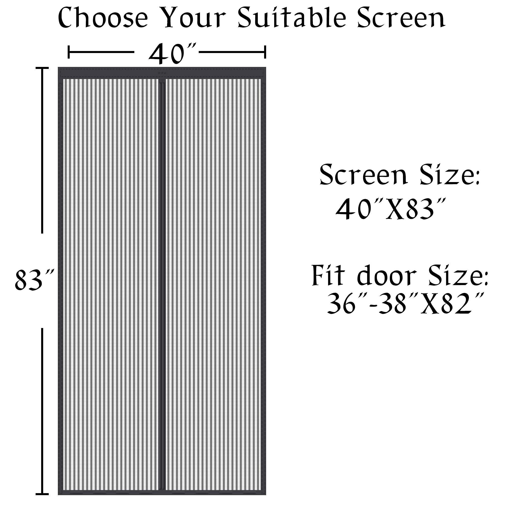 Buy Screen Door UpgradedModel Full Strip Heavy Duty Mesh Screen