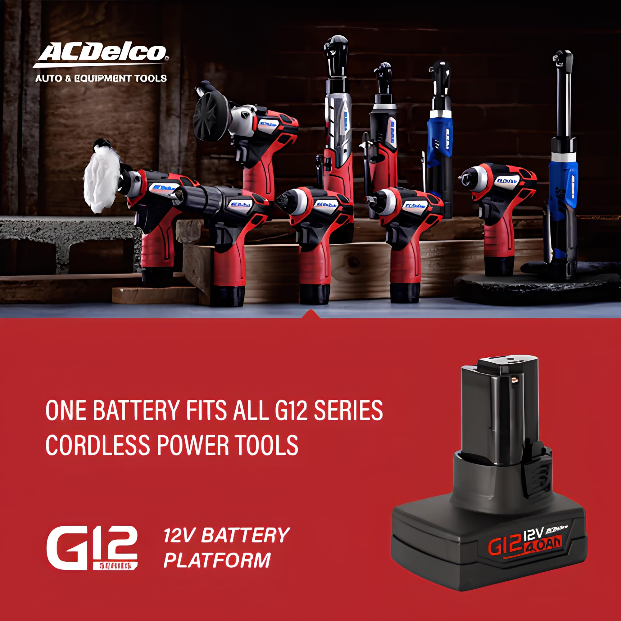 Amazon.com: ACDelco Tools G12 Series 12V Li-Ion Battery, 2-pk