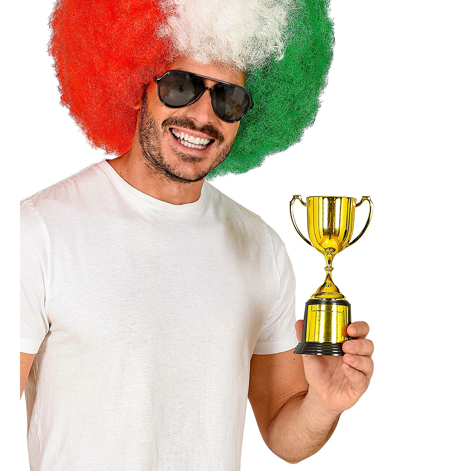 W WIDMANN MILANO Party Fashion 51951 - Coppa con etichetta autoadesiva, trofeo, cerimonia di premiazione, accessorio, carnevale