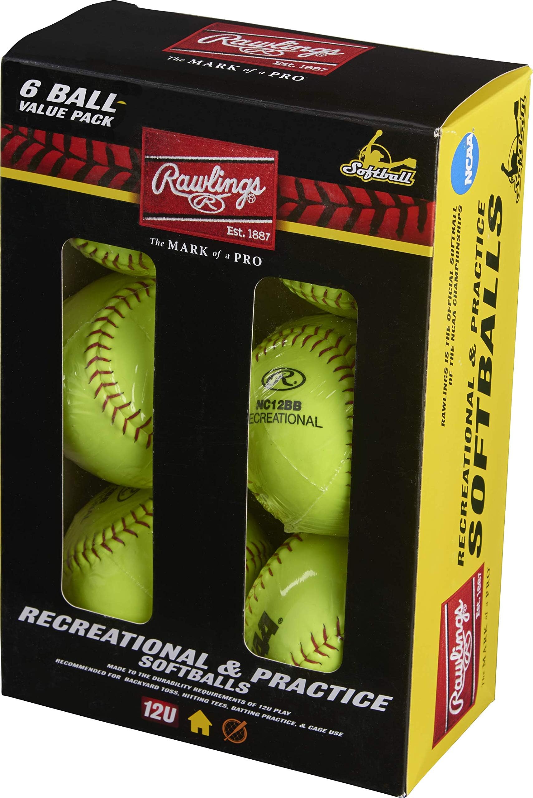 NC12BB Fastpitch Softballs | 12" | 6 Count