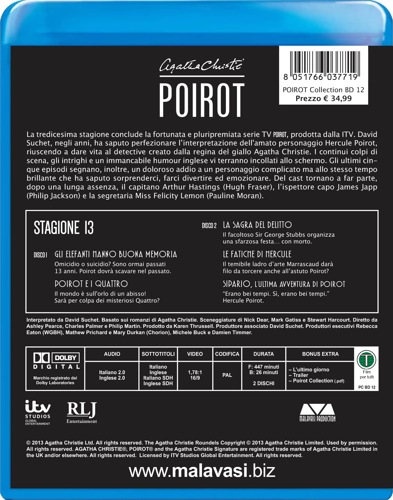 Poirot Collection - Stagione 13 (2 Blu-Ray)