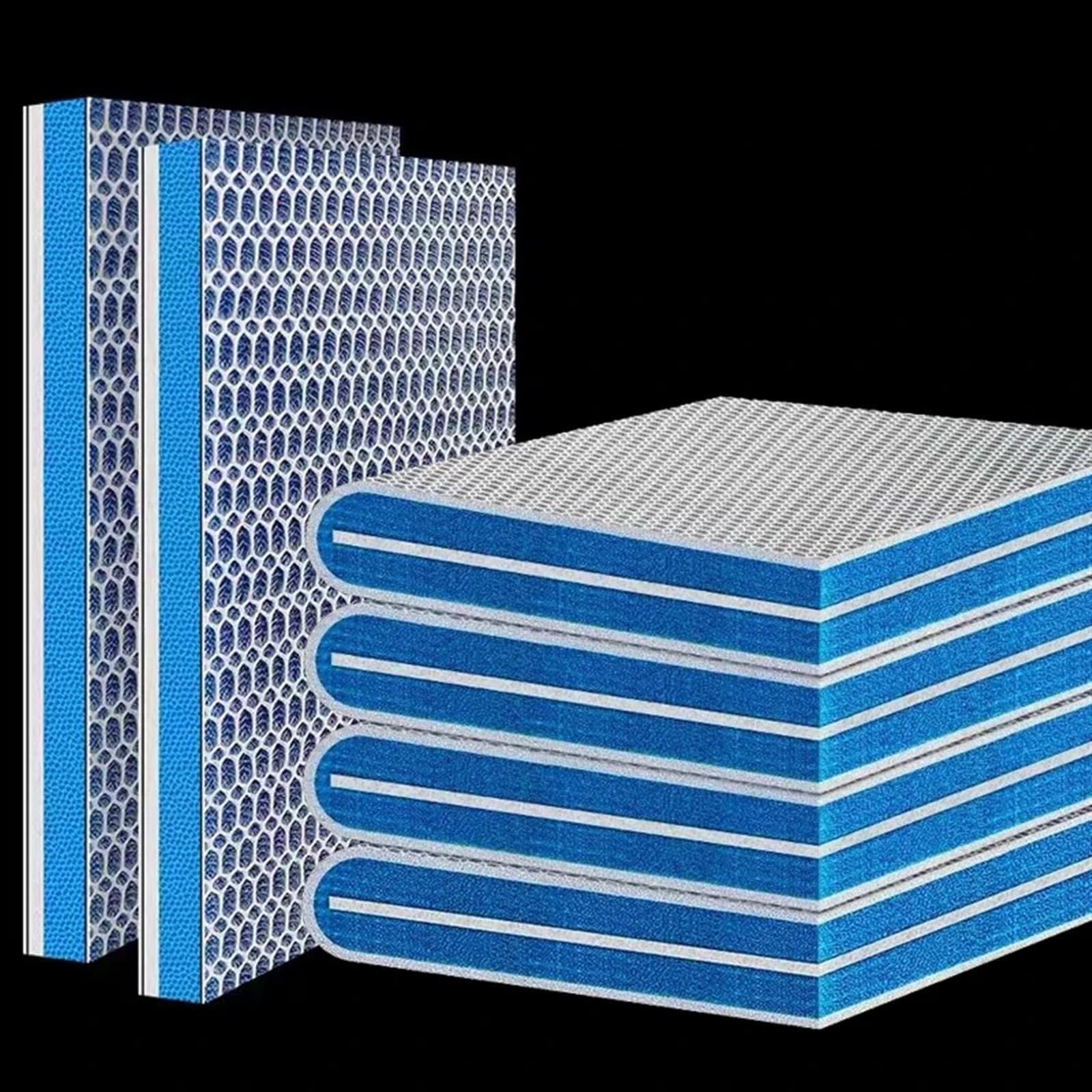 2 uds esponjas de for pecera 8D Esponja for de pecera de Acuario sin Pegamento Espuma algodón bioquímico Accesorios de filtración for Acuario filtración eficiente Nuevo(40x50x2cm)