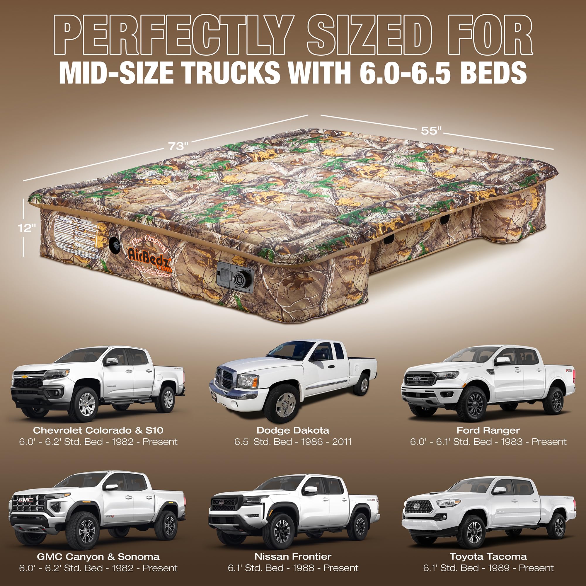 Amazon.com : Pittman Outdoors AirBedz Mattress – Truck Bed Air