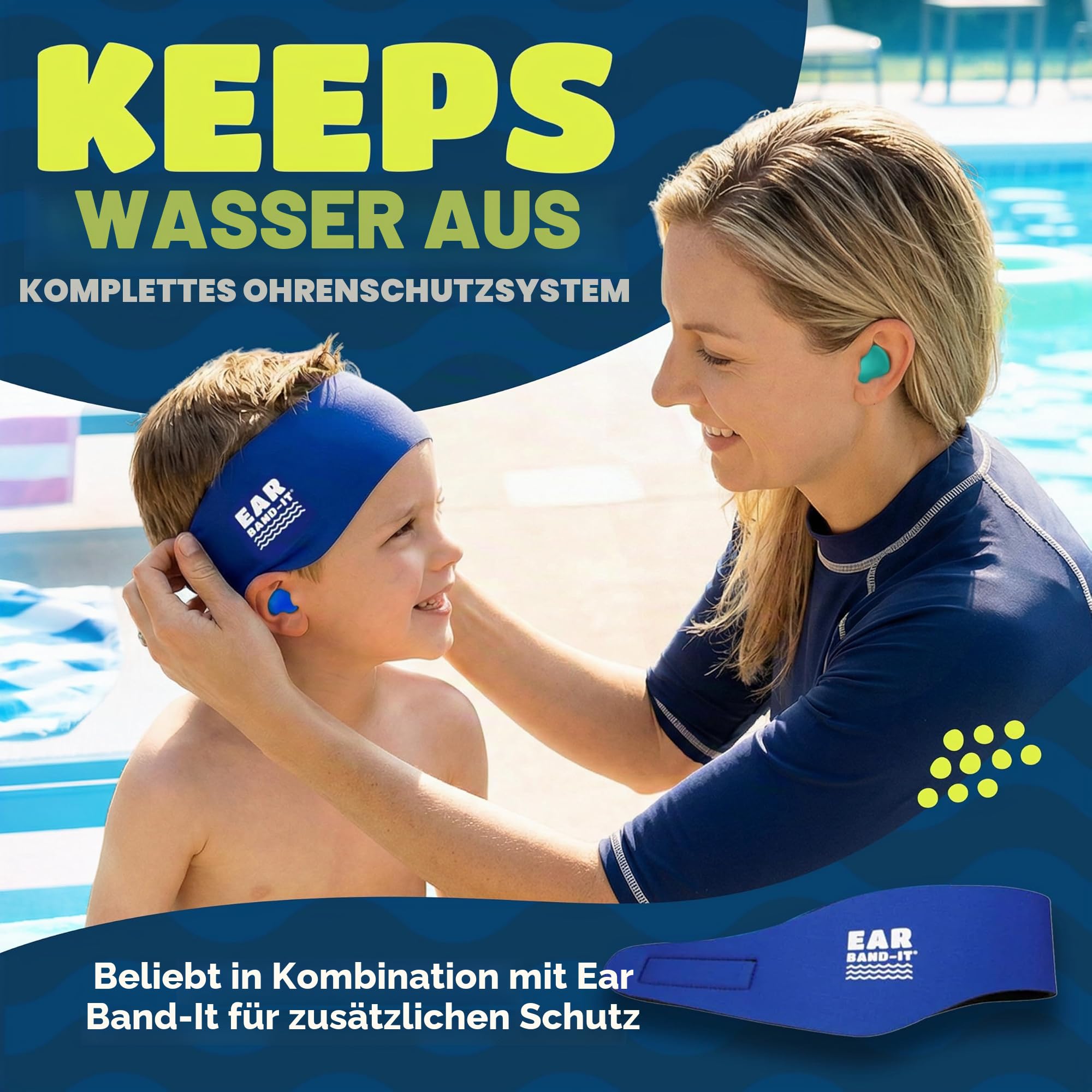 Putty Buddies Ursprüngliche schwimmende Ohrstöpsel (3 Paare)
