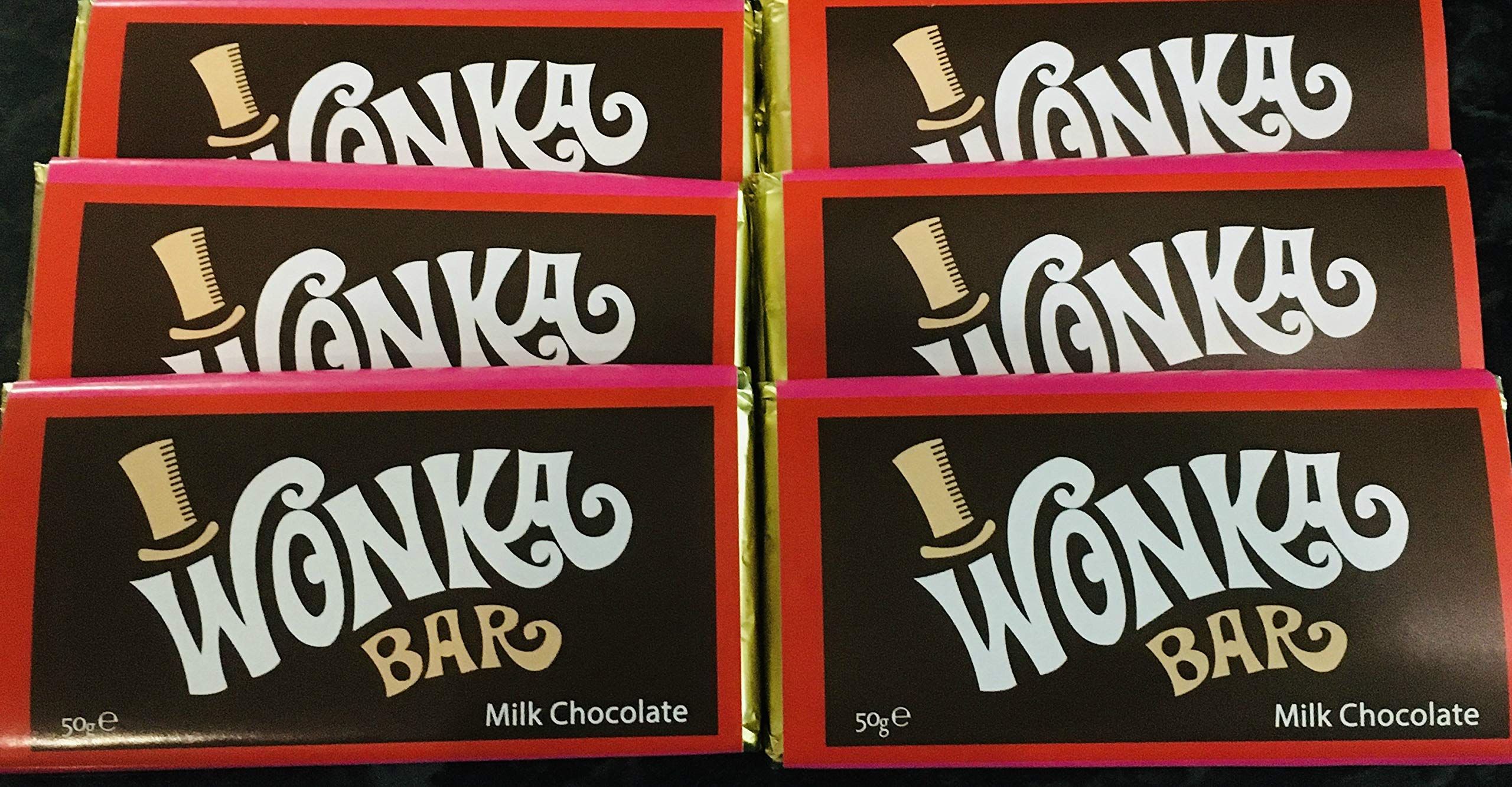 Buy Wonka Bar 6 x 50g Bars Willy Wonka Bar Milk Chocolate
