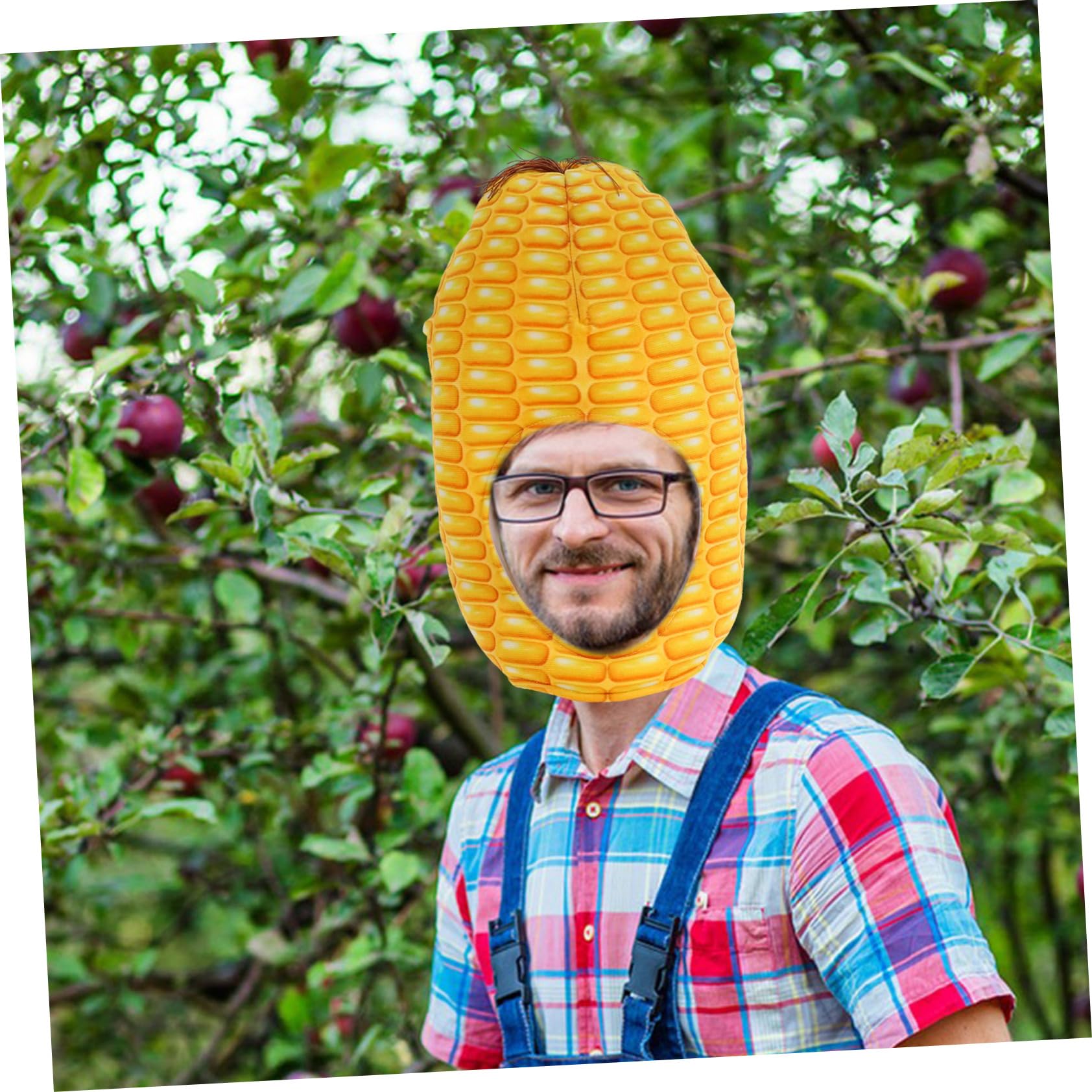 Sombrero de Maíz para Disfraz, 1 Pieza de Tela Amarilla | Cosplay y Fiestas, Diseño Cute y Novedoso, Fácil de Llevar, Apto para Niños
