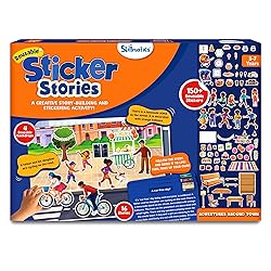 Skillmatics Activity Kit - Creative Storytelling & Skill Building with 150+ Reusable Stickers, Educational, Mess-Free Fun, Preschool & Kindergarten Toy, Gifts for Kids Ages 3, 4, 5, 6, 7