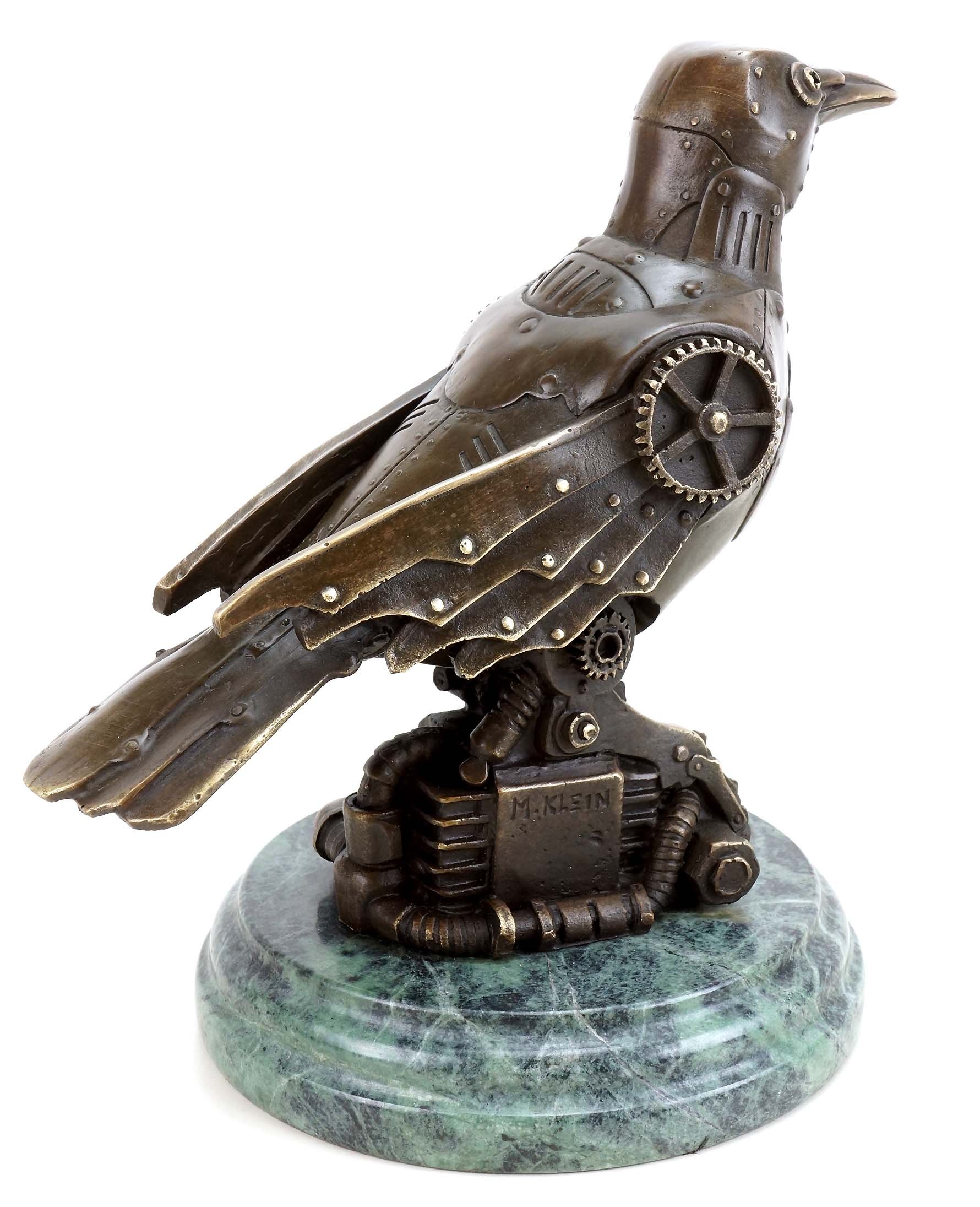 Moderne Kunst - Steam Punk Figur - Vogel Bronze - Moderne Kunst - Martin Klein - Abstrakte Vogel Skulptur - Tierfigur - Steam Punk Vogel - Vogelfigur - Skulpturen online kaufen