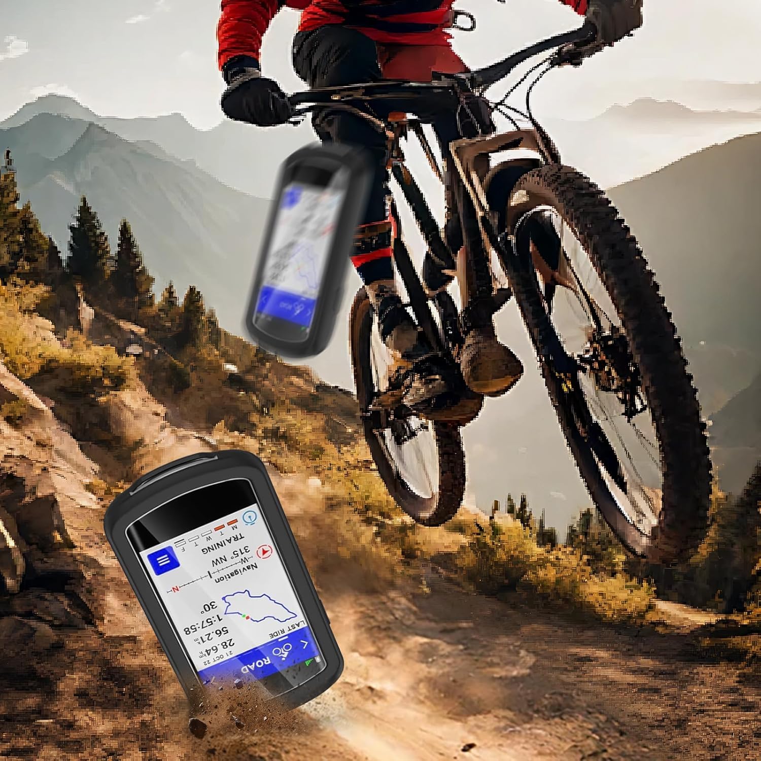 Custodia per Garmin Edge Explore 2 + 2 Fogli di Protezione, Custodia in Silicone Morbido Antishock per GPS Bici Ciclismo Touring, Protezione Completa Della Cassa per Garmin Explore 2, Nero