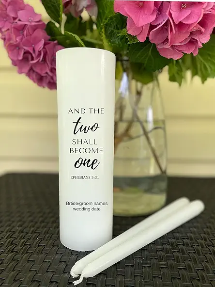 Unity Candle and The Two Shall Become One...