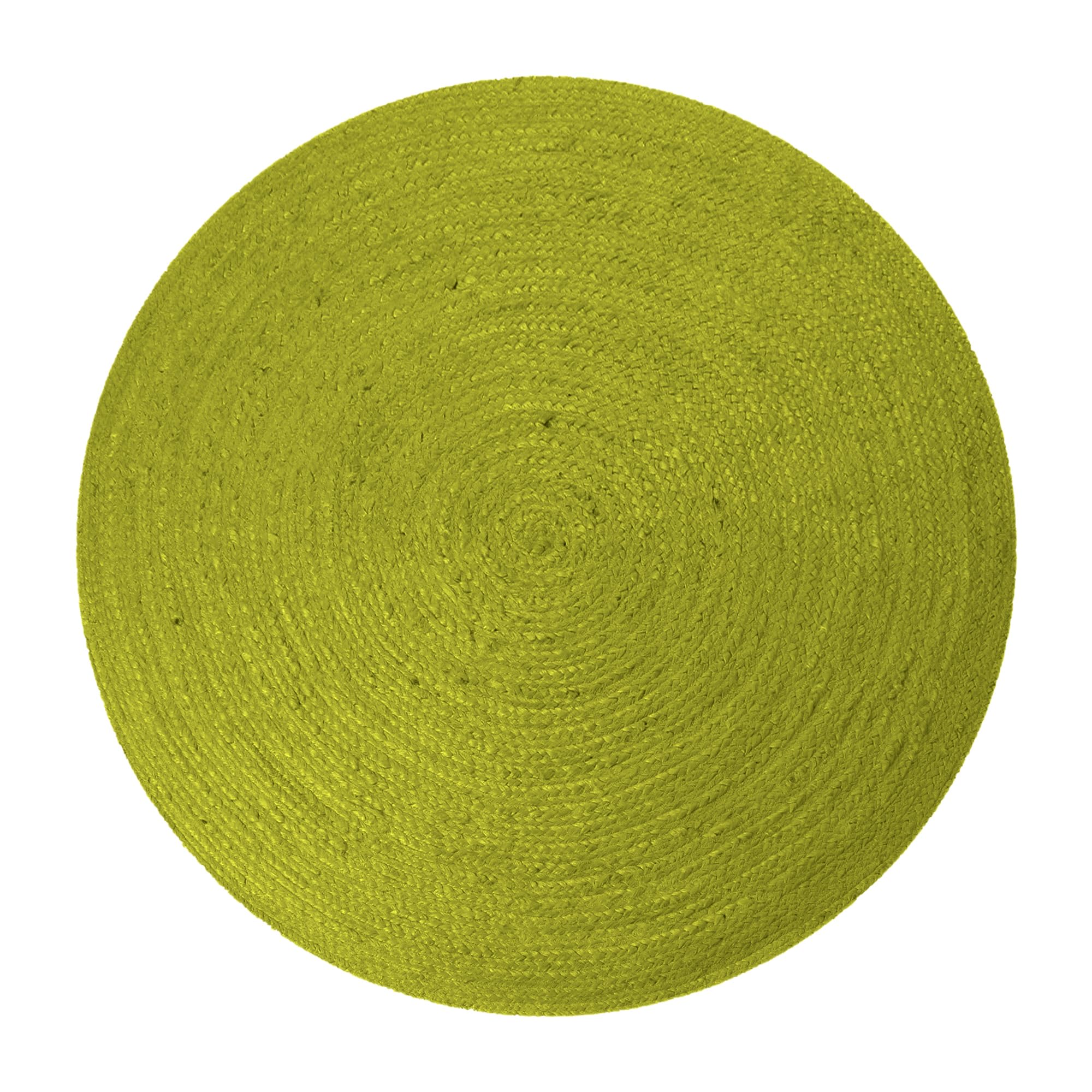 Tapis rond en jute tressé de qualité supérieure Kilim 2,1 m de diamètre