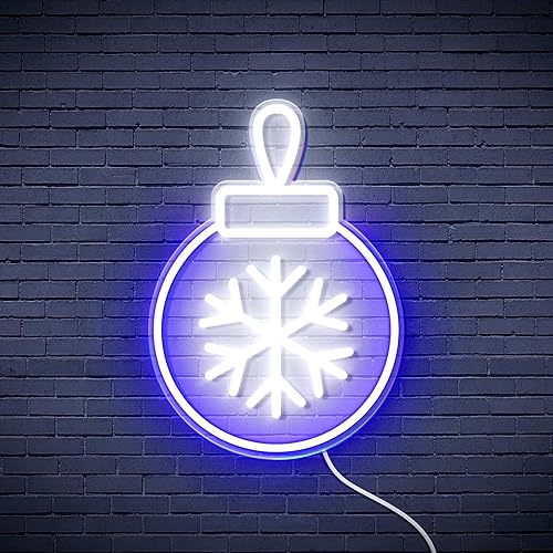 Miniatura 4 de ADVPRO Christmas Tree Ornament Flex Silicone LED Neon Sign - White & Blue - st16s32-fnu0119-wb