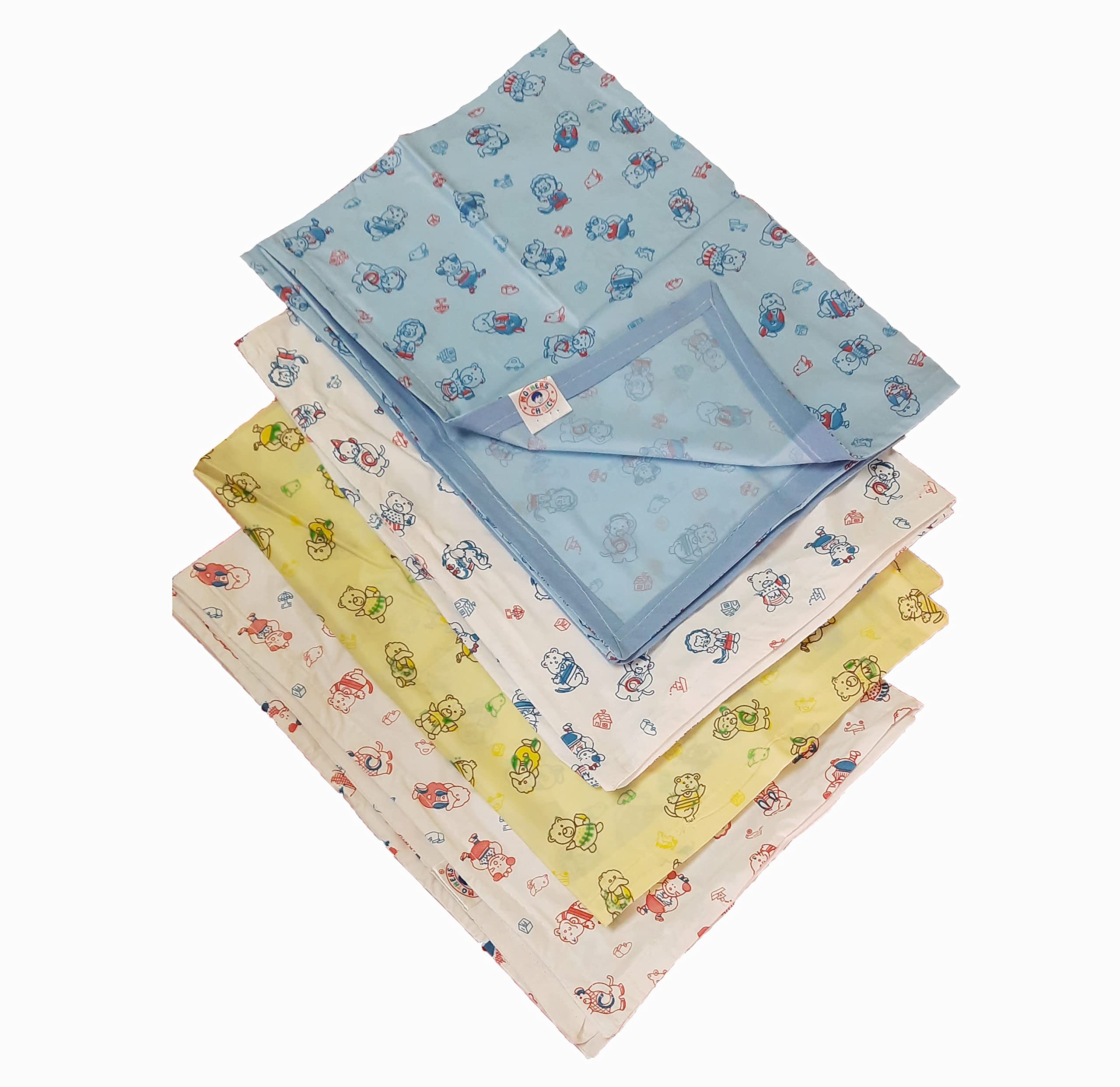 SMILE BABY Waterproof PVC Plastic Mattress Protector/Urine/Diaper Changing Sheets for Baby (Medium- 34 x 23 Inches,) (Pack of-4)-image-49