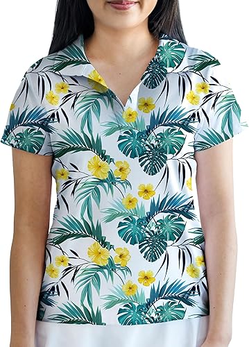 YATTA GOLF Premium Golf Polo Shirts for Women - Lightweight, Quick Dry, Wrinkle Resistant & Moisture Wicking Golf Outfits
