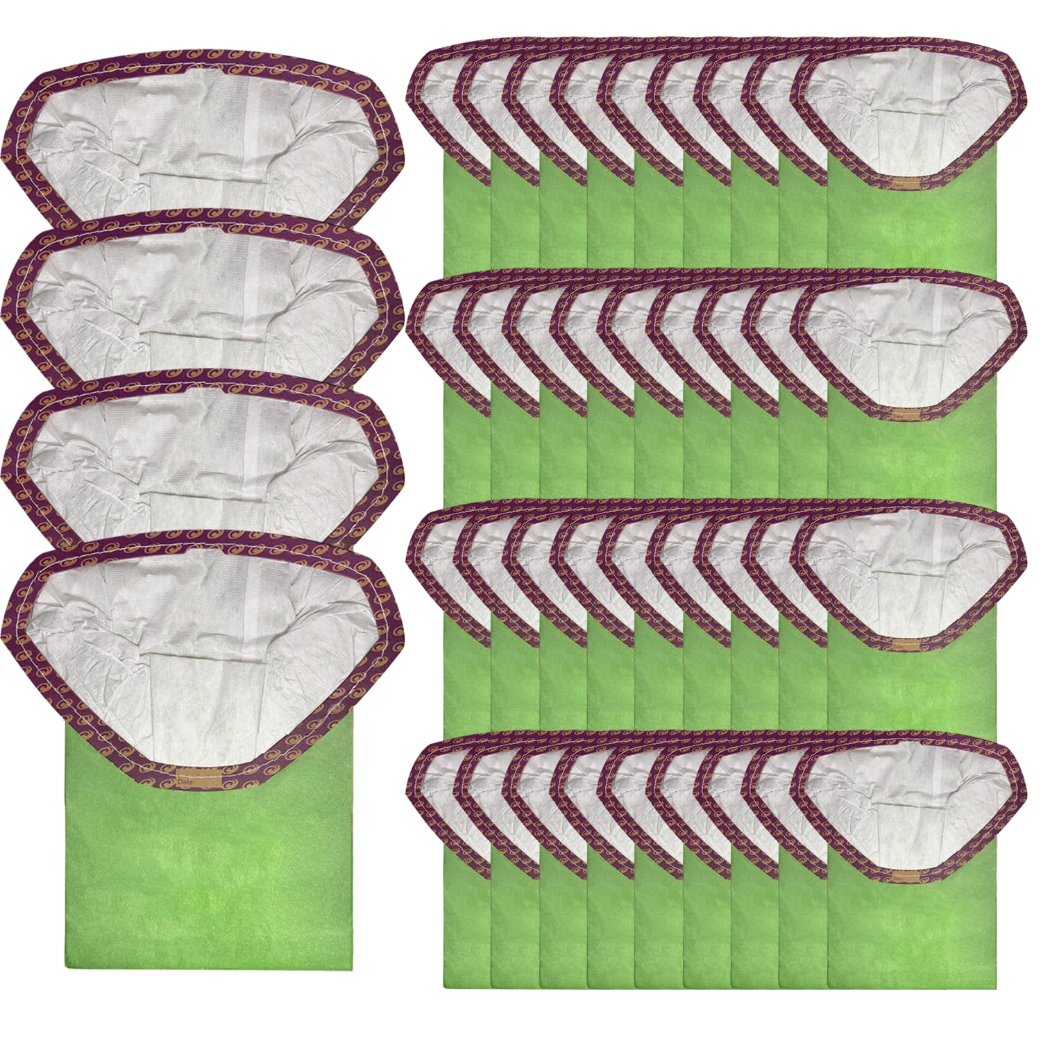 Photo 1 of 40 Pack 107314 Backpack Vacuum Bags, Compatible with ProTeam 6 QT Vacuum Cleaner, Micro Filter Bags for Vacuum Cleaner, Super Coach Pro 6, ProVac FS 6, GoFit 6, GoFit 6 PLUS (40 Pack)