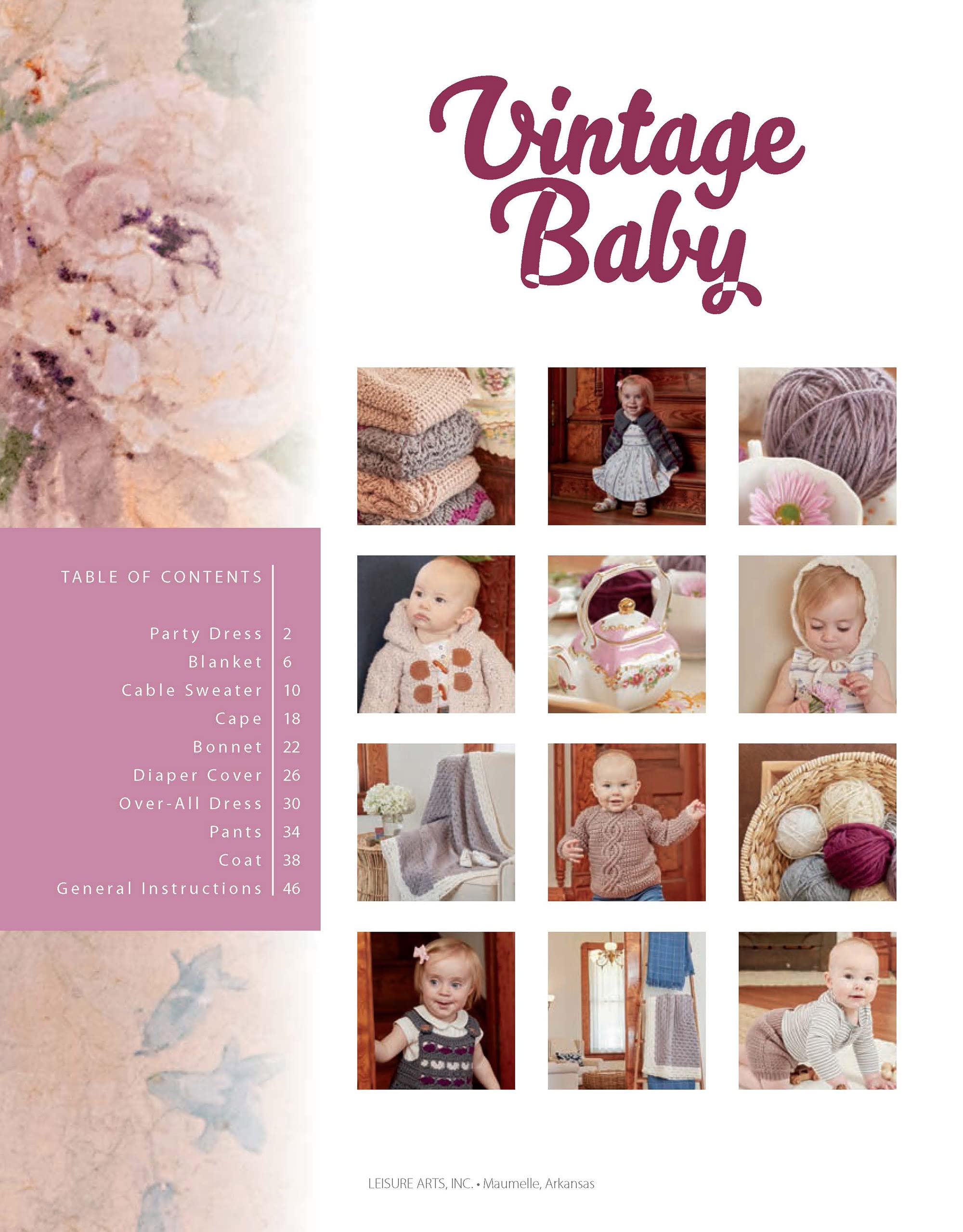 Leisure Arts Vintage Baby Crochet Book