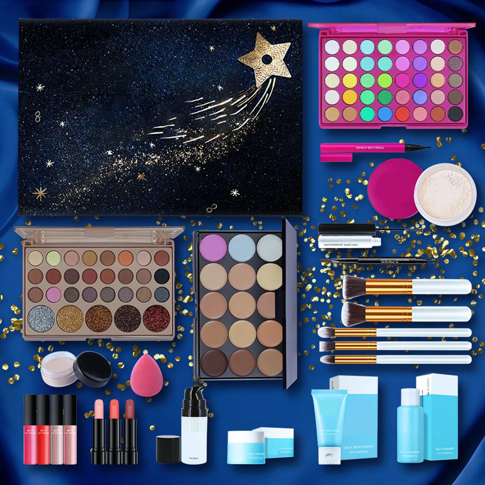 Juego De Maquillaje Para Mujeres Juego De Maquillaje Facial Ligero Con | Set De Maquillaje Facial Para Novia Amiga Hermana Hija Familia Amigos Compañeros