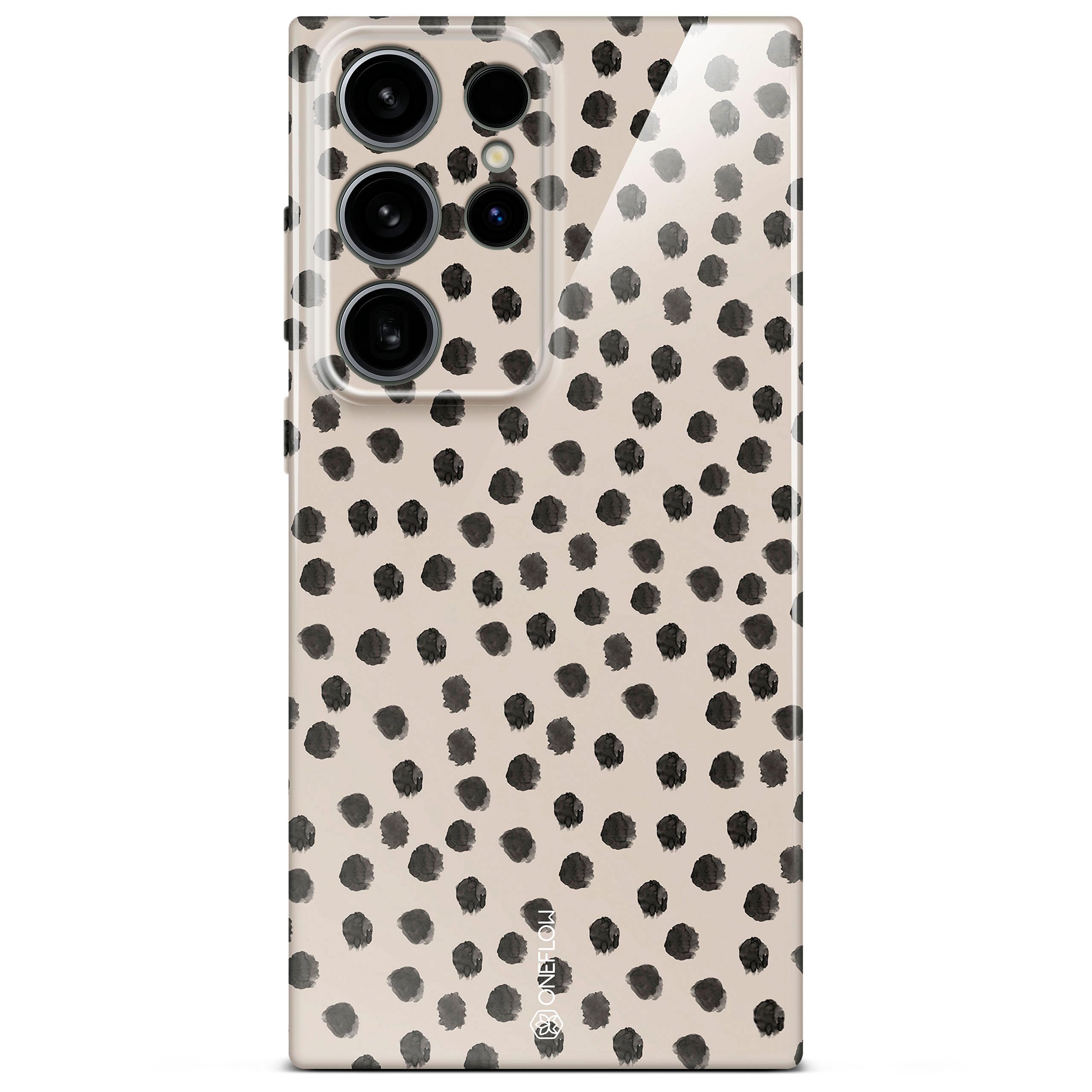 Coque rigide Samsung S24 Ultra fine et antichoc imprimé crème - 8