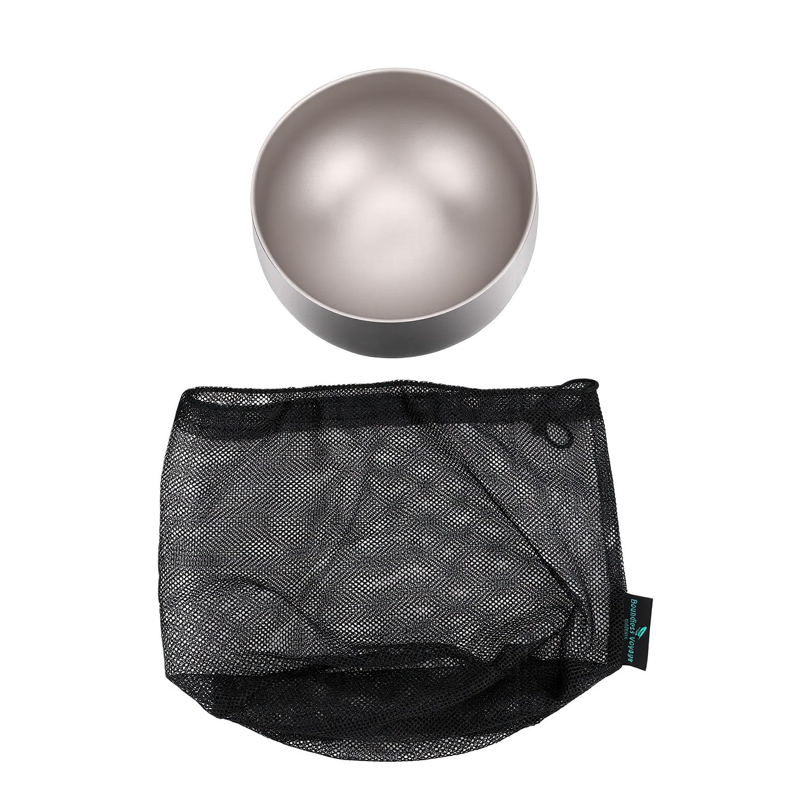 Cocoarm Ti Doppelwandige Schale 950ml, Leichte Campingschale für Outdoor | TA1-Titanlegierung, Doppellagige Isolierung, 15,2 X 9,2 Cm Größe, Ideal für Haferbrei, Suppe, Salat, Beim Camping, Picknick