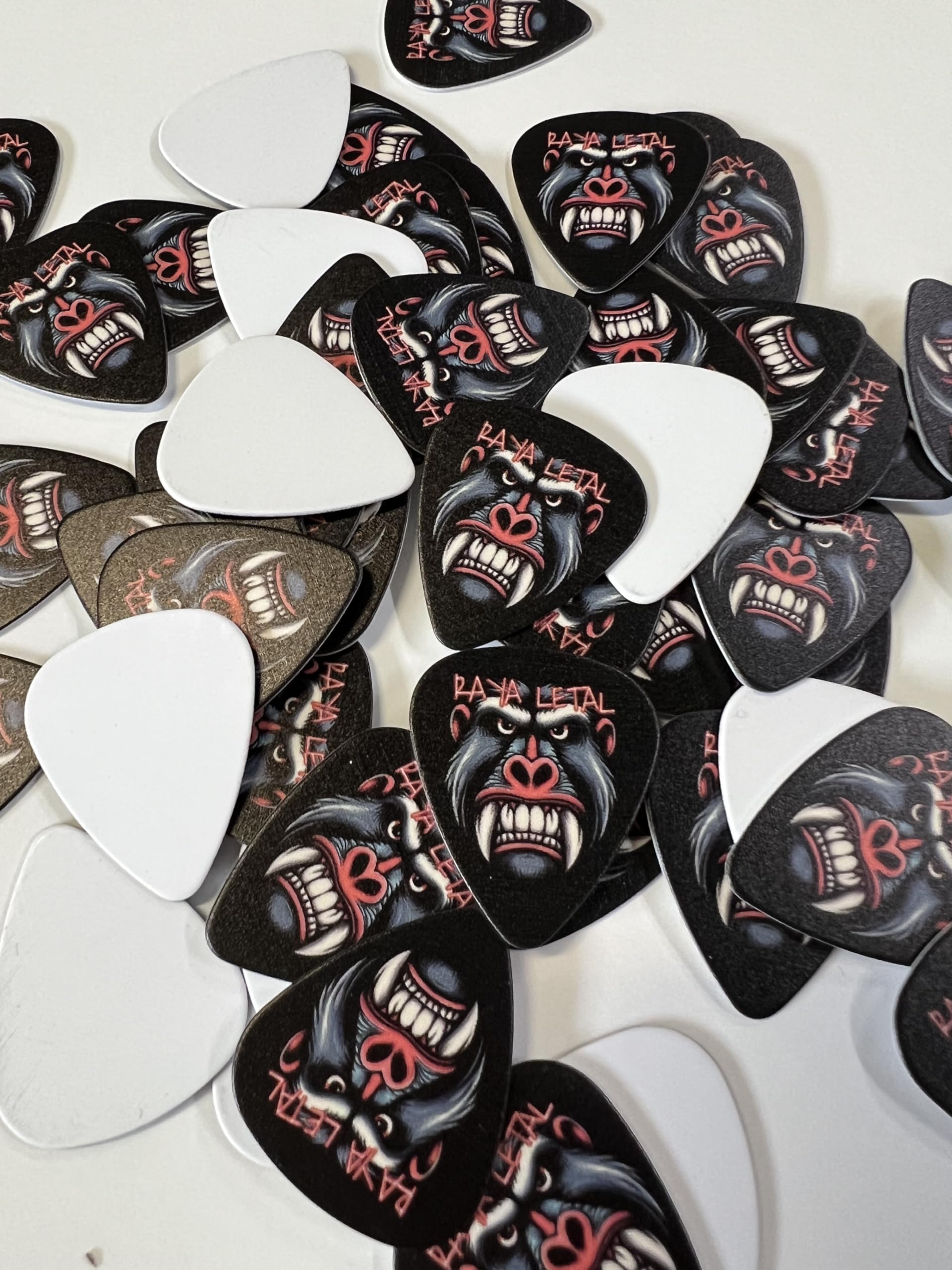 Uvimark | 50 Púas Personalizadas con Diseño o Foto | Regalos de Empresa | Detalles de Boda | Púas de Guitarra Personalizables | Merchandising