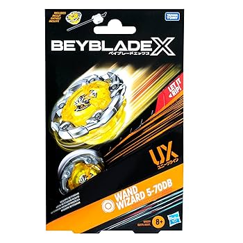 BEYBLADE X WAND WIZARD 1-60R 4個 Hasbro Beyblade X Wand Wizard 1-60R UX Starter Pack Set