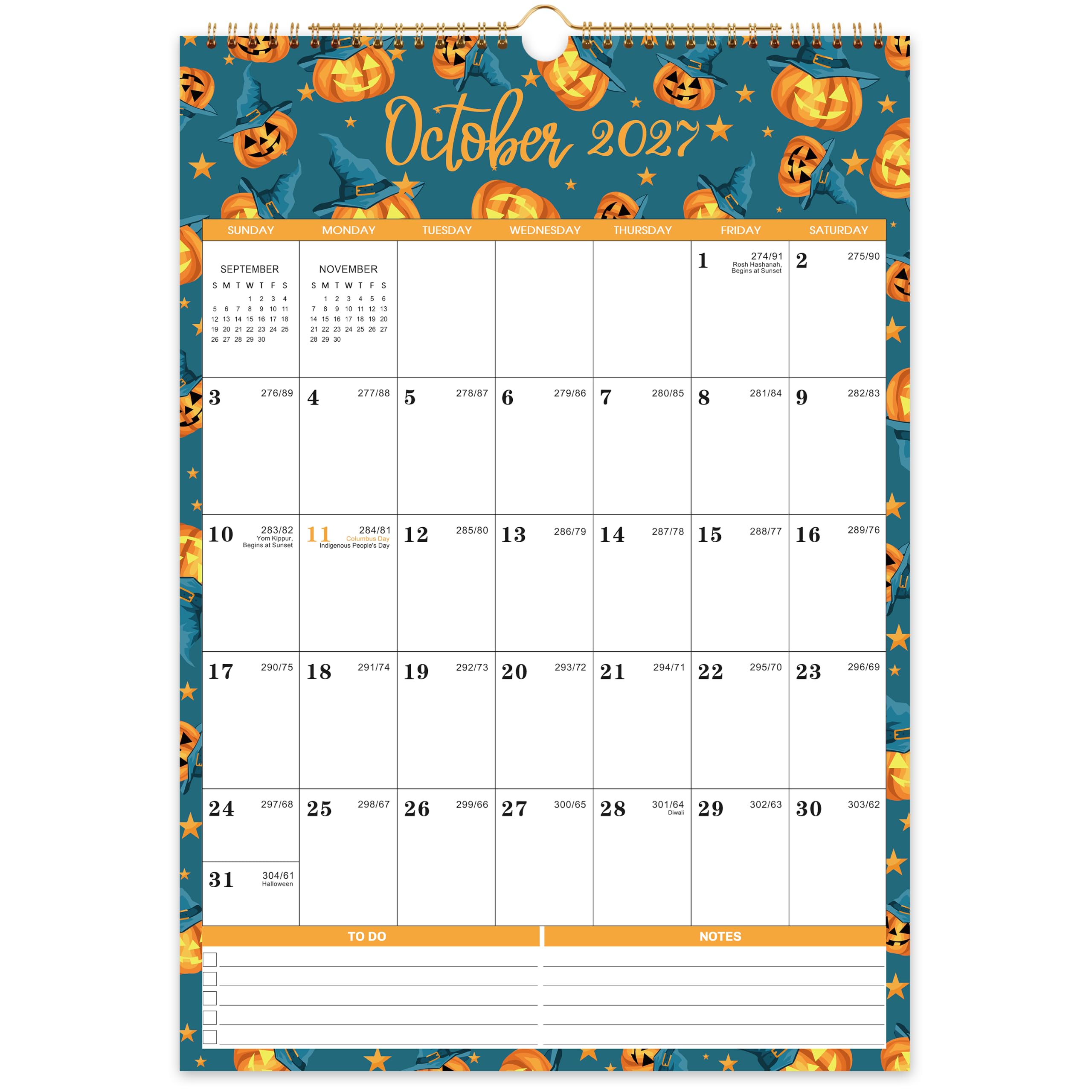 Wandkalender 2025 - Jan. 2025 - Dez. 2025, Kalender 2025 mit dickem Papier, 38,1 x 29,2 cm, perfekter Wandkalender zum Organisieren - 12 verschiedene Themen