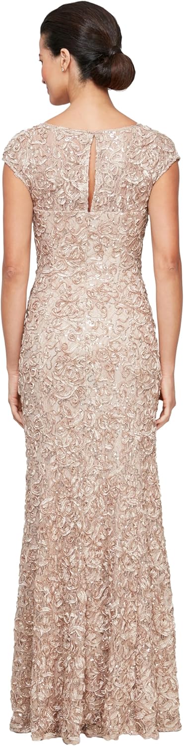 Alex Evenings Women's Long Sleeveless Mother of The Bride Dress with Shawl (Petite and Regular Sizes) - Image 2