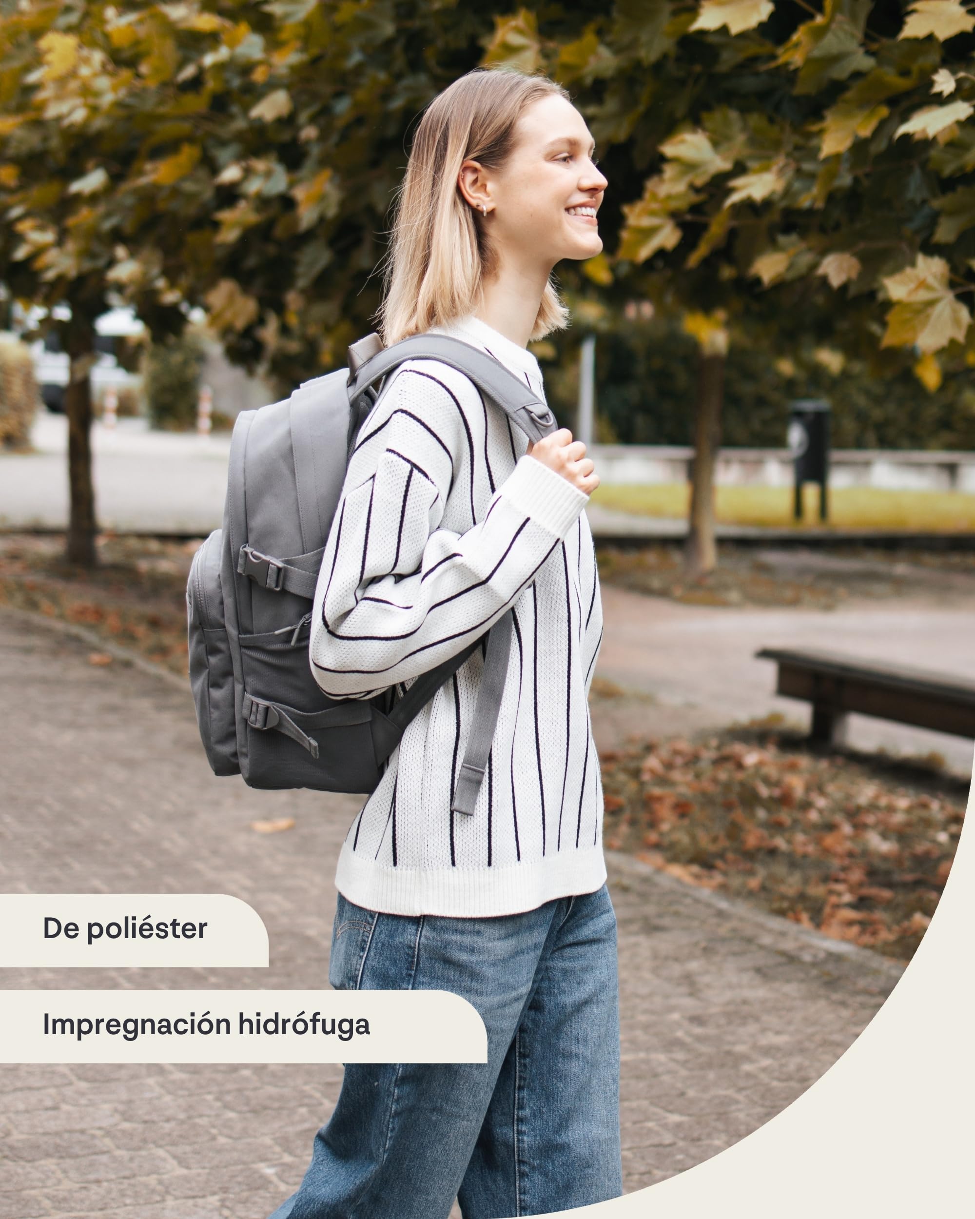 Johnny Urban Mochila Escolar Adolescentes - Lian - Cartera Escolar para Niños y Niñas - 18 Litros - Mochila Casual con Compartimento para Portátil para Colegio y Ocio - Repelente al Agua