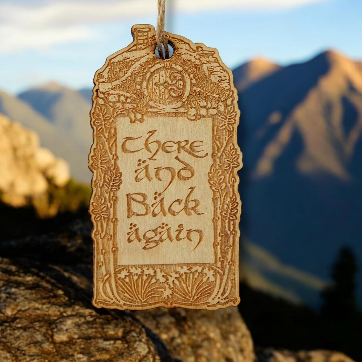 Ornament - There and Back Again - Raw Wood 2x4in - Image 5