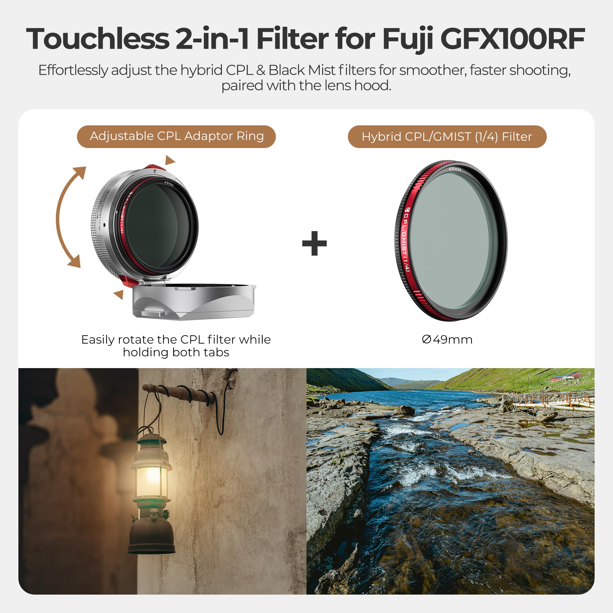 FUJIFILM GF45mmF2.8+OPF550L+dutoフィルター OPF 550-L【カメラレンズ用フィルター】TOKYO GRAPHER