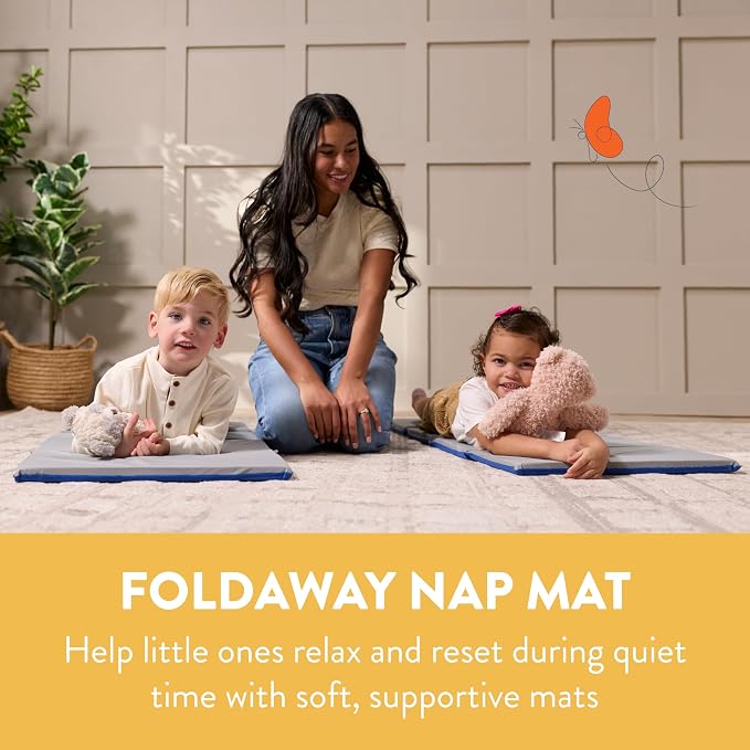 Colchonetas plegables para niños 5 unidades azul/gris miniatura 3