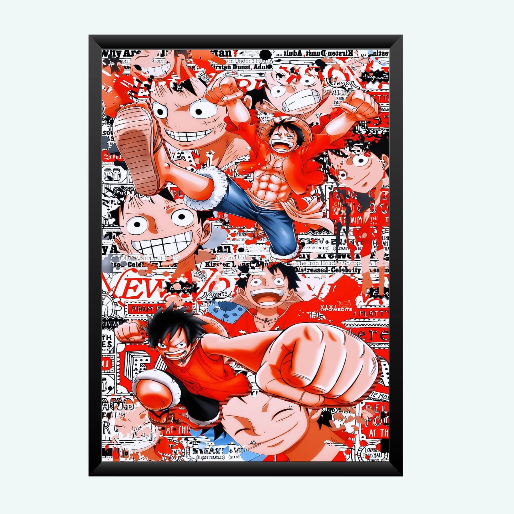 Nokkes Luffy One Piece Anime Cartoon Photo Frame 5X7 Inch Size