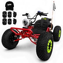 212cc Gas Powered Off-Road Go Kart for Adults & Teens Red
