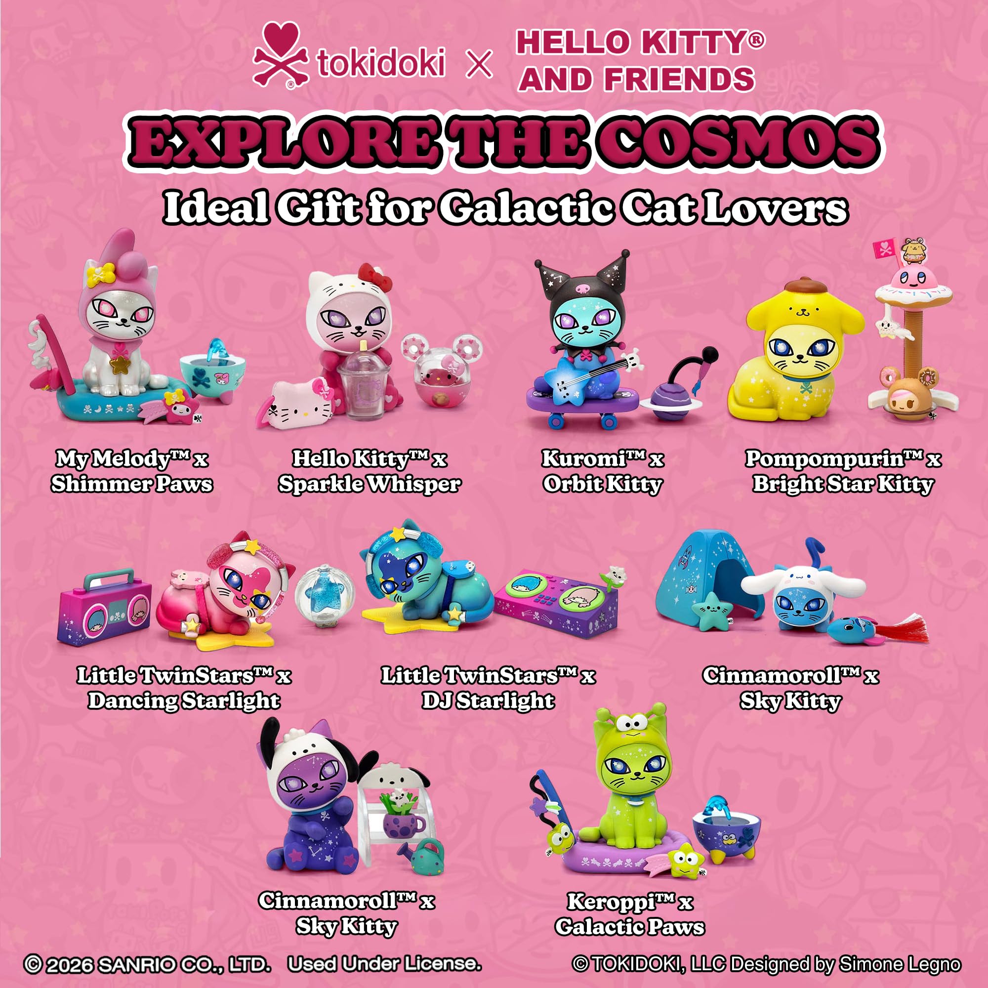 Amazon.com: tokidoki™ x Hello Kitty®️ and Friends Galactic Cats