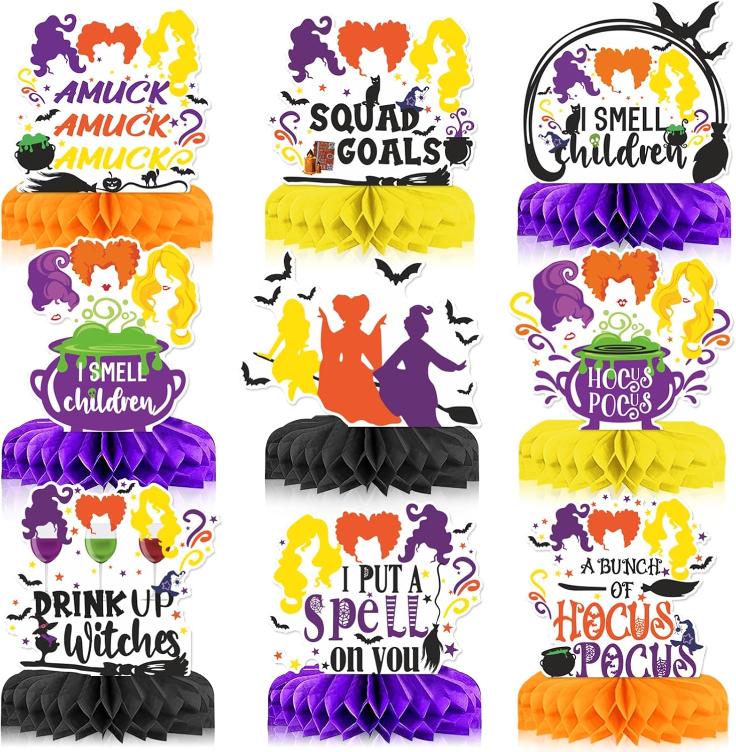 9Pcs Hocus Pocus Table Decorations Hocus Pocus Centerpiece