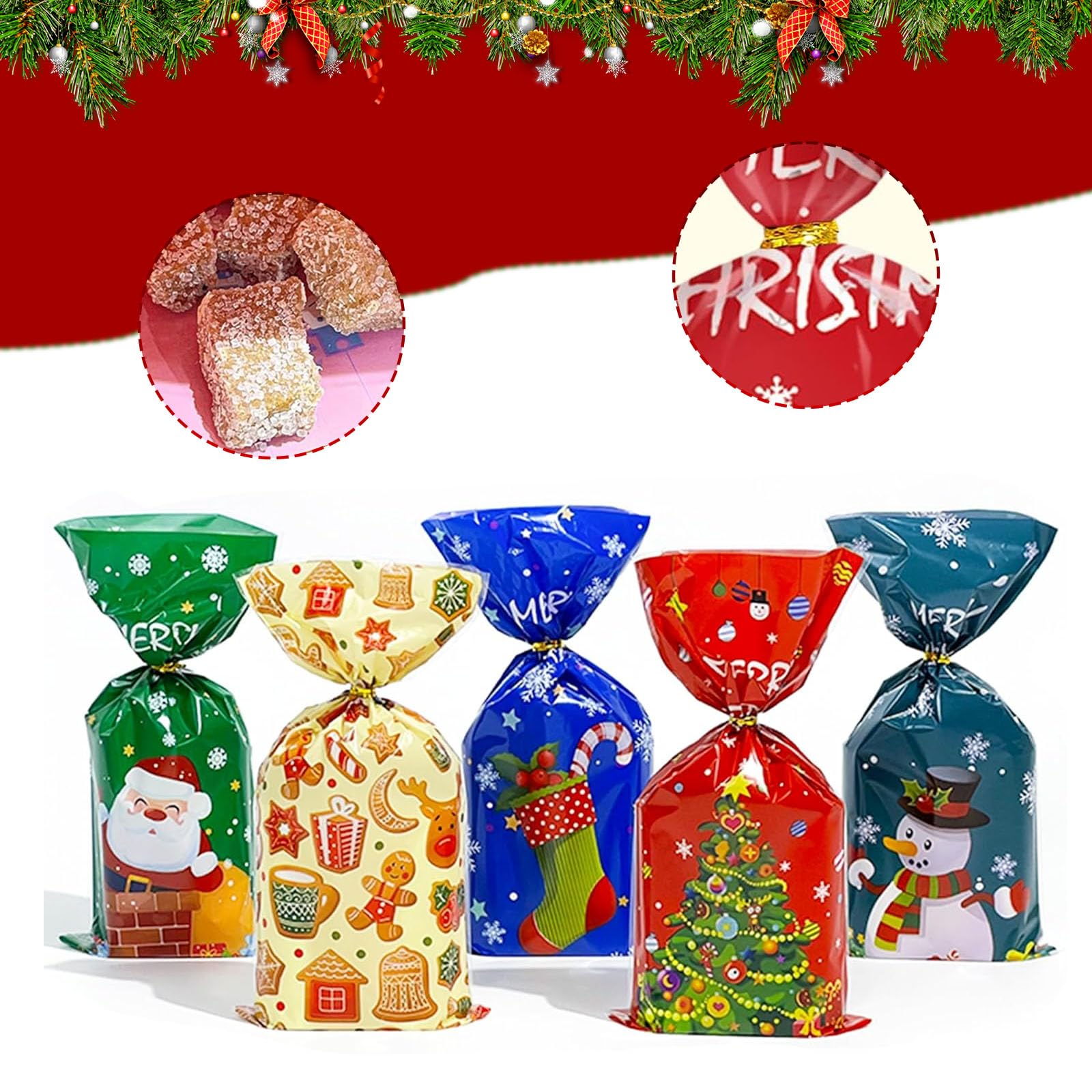 50 stuks cadeauzakjes voor feestjes, kinderverjaardag, snoep