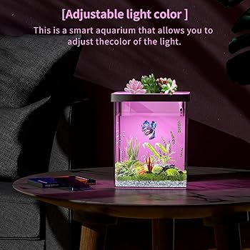 Amazon | ERAARKミニ水槽 アクアリウム 小型 ベタ水槽セット