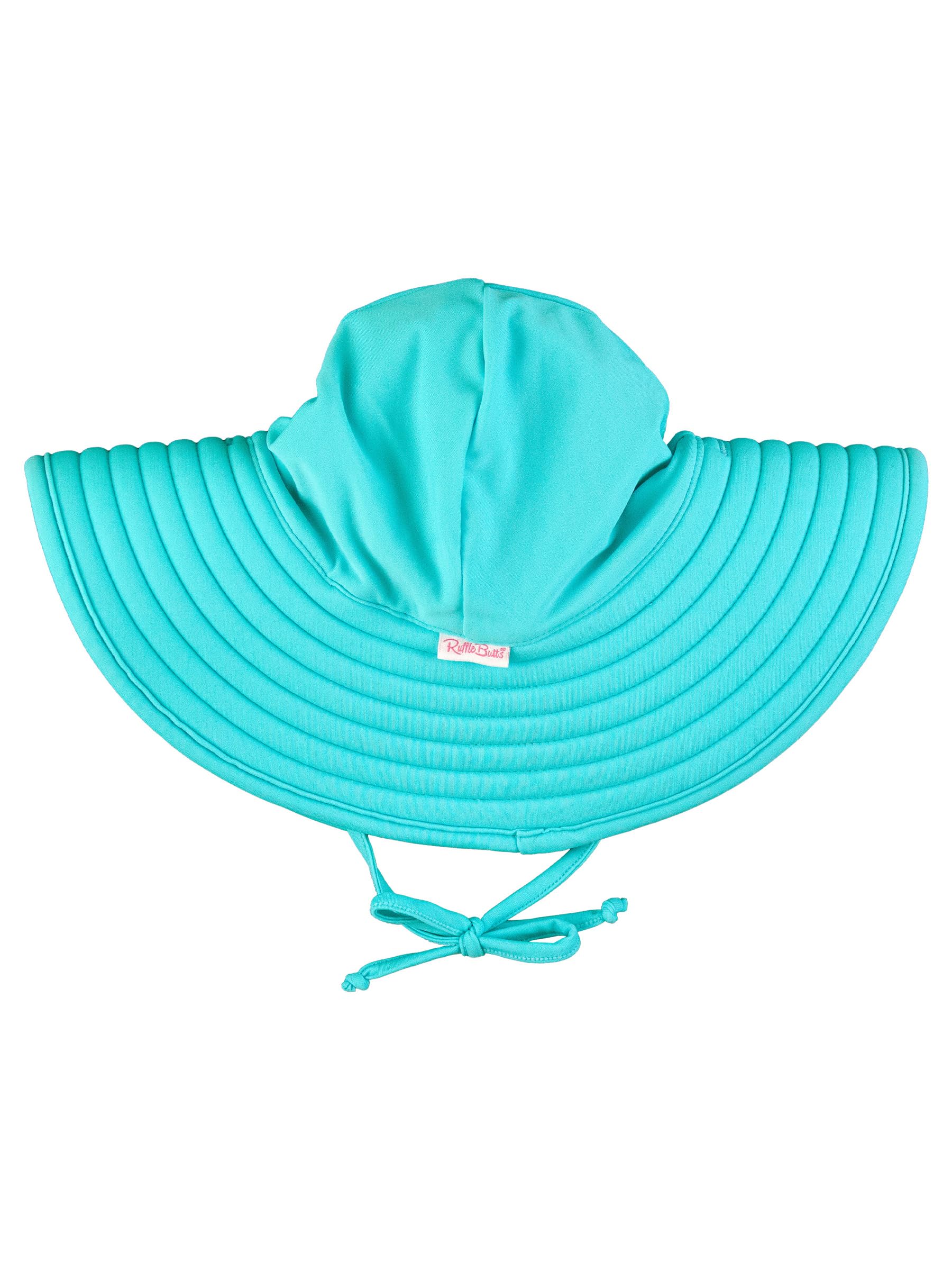 RuffleButts Toddler Girls UPF 50+ - Wide Brim Sun Hat
