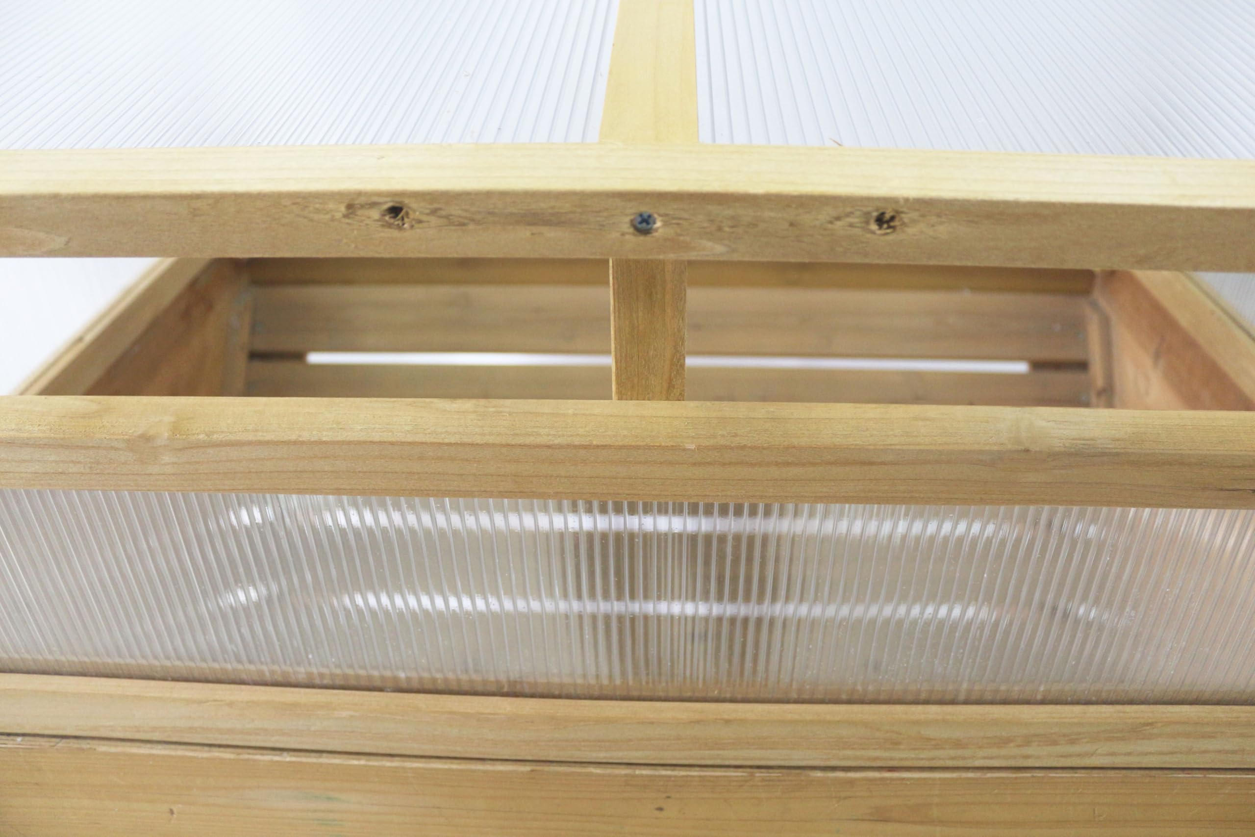 Frühbeetaufsatz für VegTrug Klassik 1m, 100% FSC zertifiziertes Holz, Natur