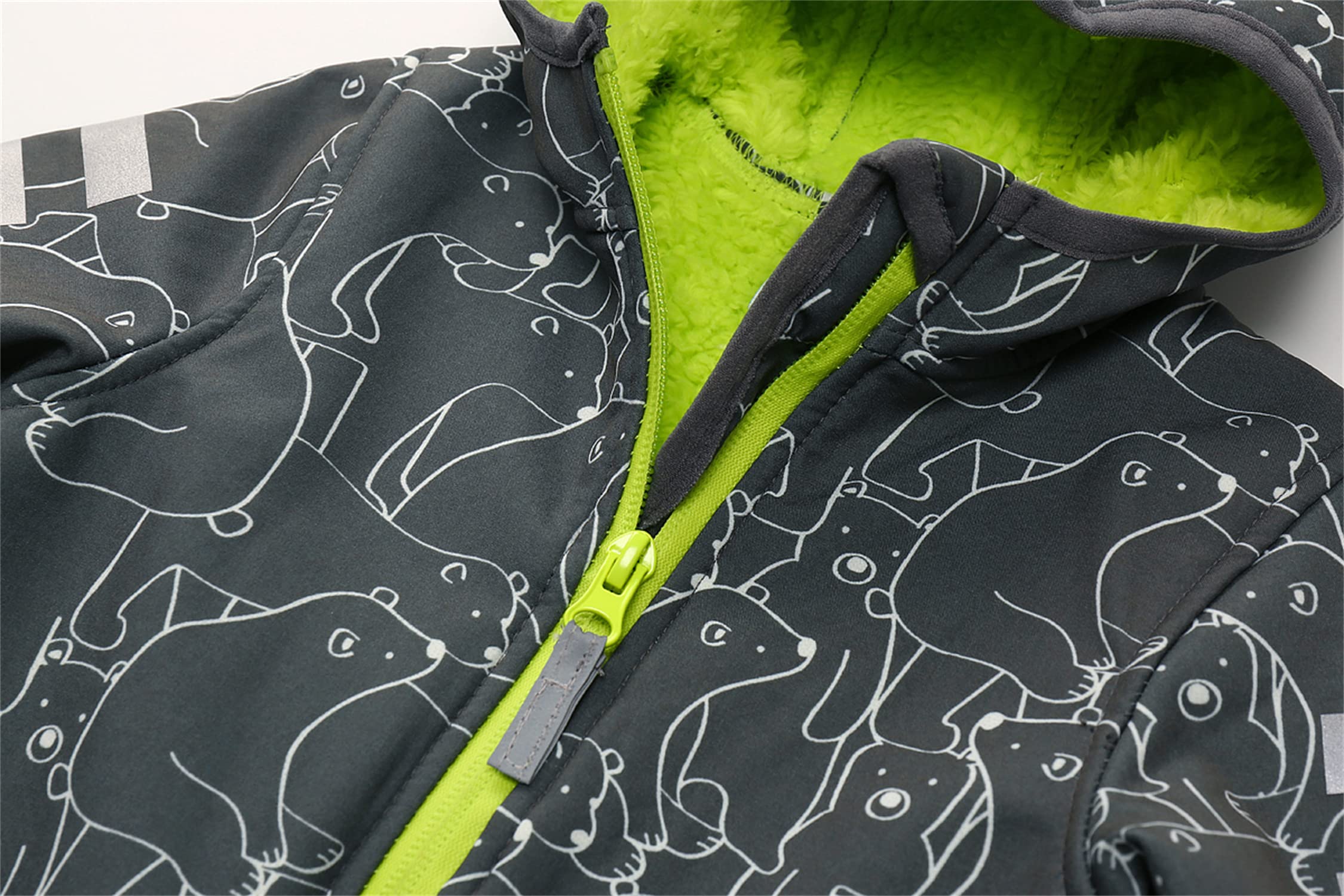 Unisex Jungen Schneeanzug Einteilig mit Kapuze Kleinkinder Warmer Skianzüge Baby Fleece Schneeoverall Trekking Wander Wasserdicht Windjacke Strampler Winter Verdickt Ski Einteiler Größe 80-116