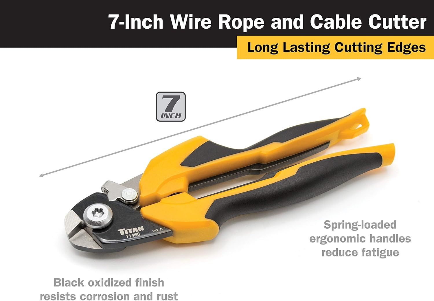 Titan 11468 7-Inch Wire Rope and Cable Cutter