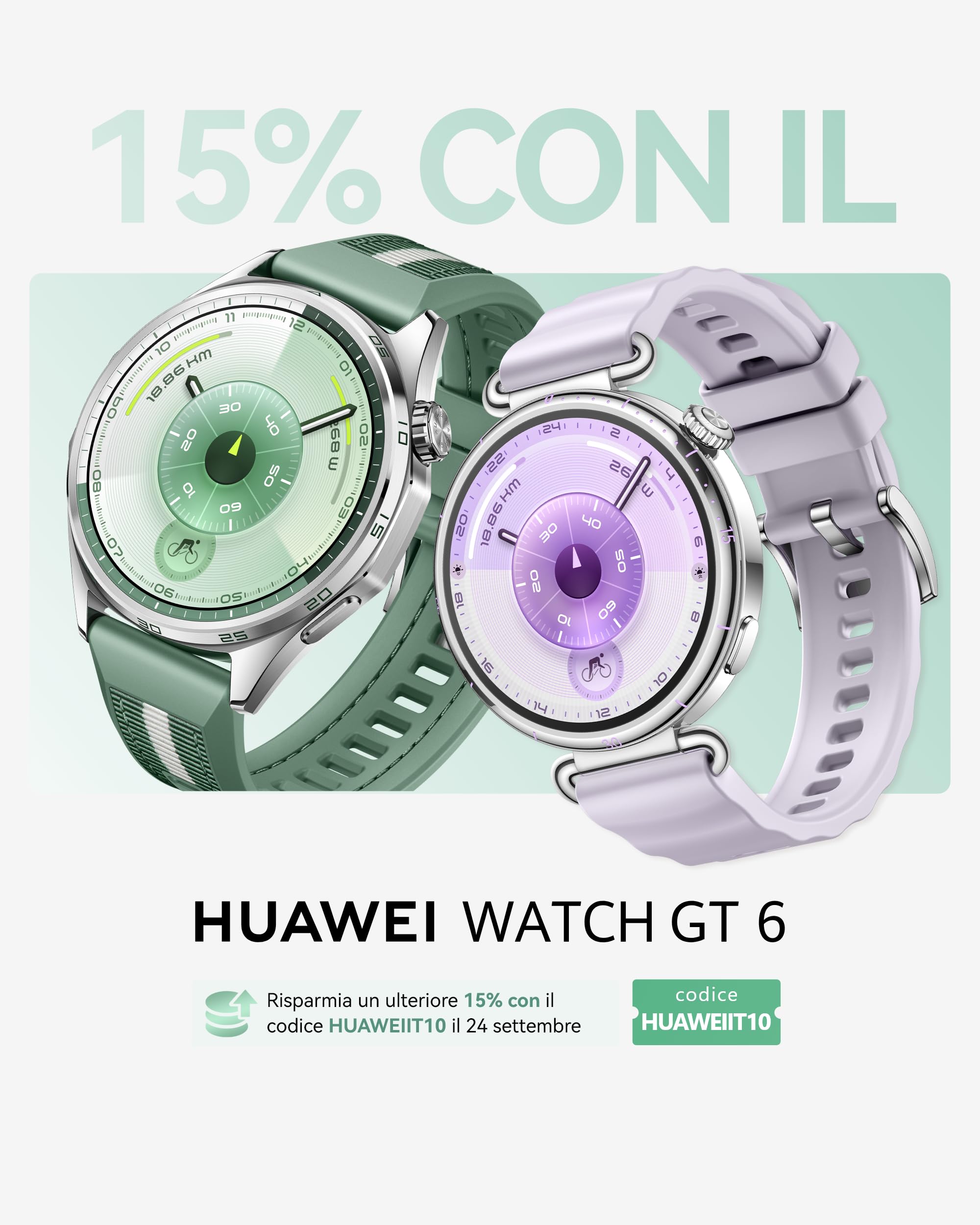 HUAWEI WATCH GT 6 41 mm Nero + FreeBuds SE 3 Nero, Smartwatch, Display AMOLED, Fino a 14 giorni, Ciclismo, Oltre 100 Modalità Sportive, iOS e Android, Pagamento NFC, Monitoraggio della Salute