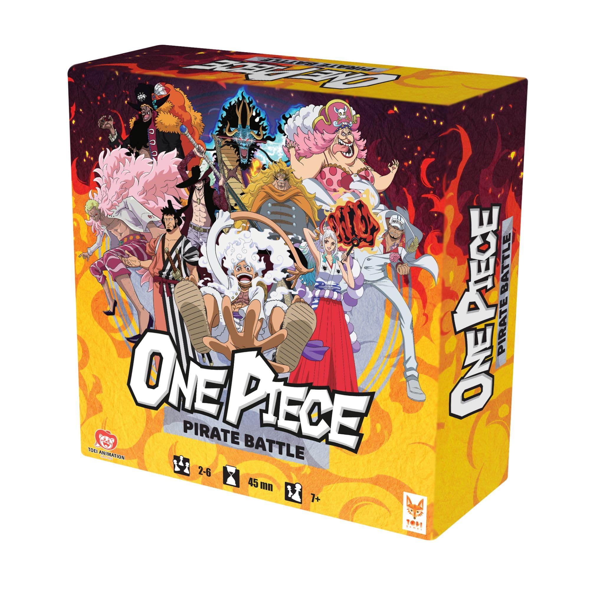 Topi Games | One Piece Pirate Battle | Deck Building Board Game, Officially Licensed Anime Manga Strategy Card Game With Crew Ships And Attacks | 2-6 Players | 45 Minutes