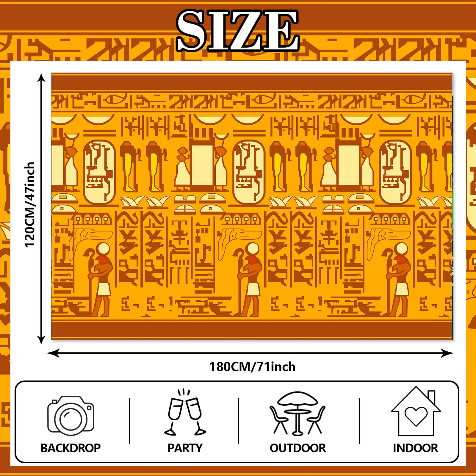 Hades Egyptian Party Decorations Kit - Ancient Egypt Backdrop