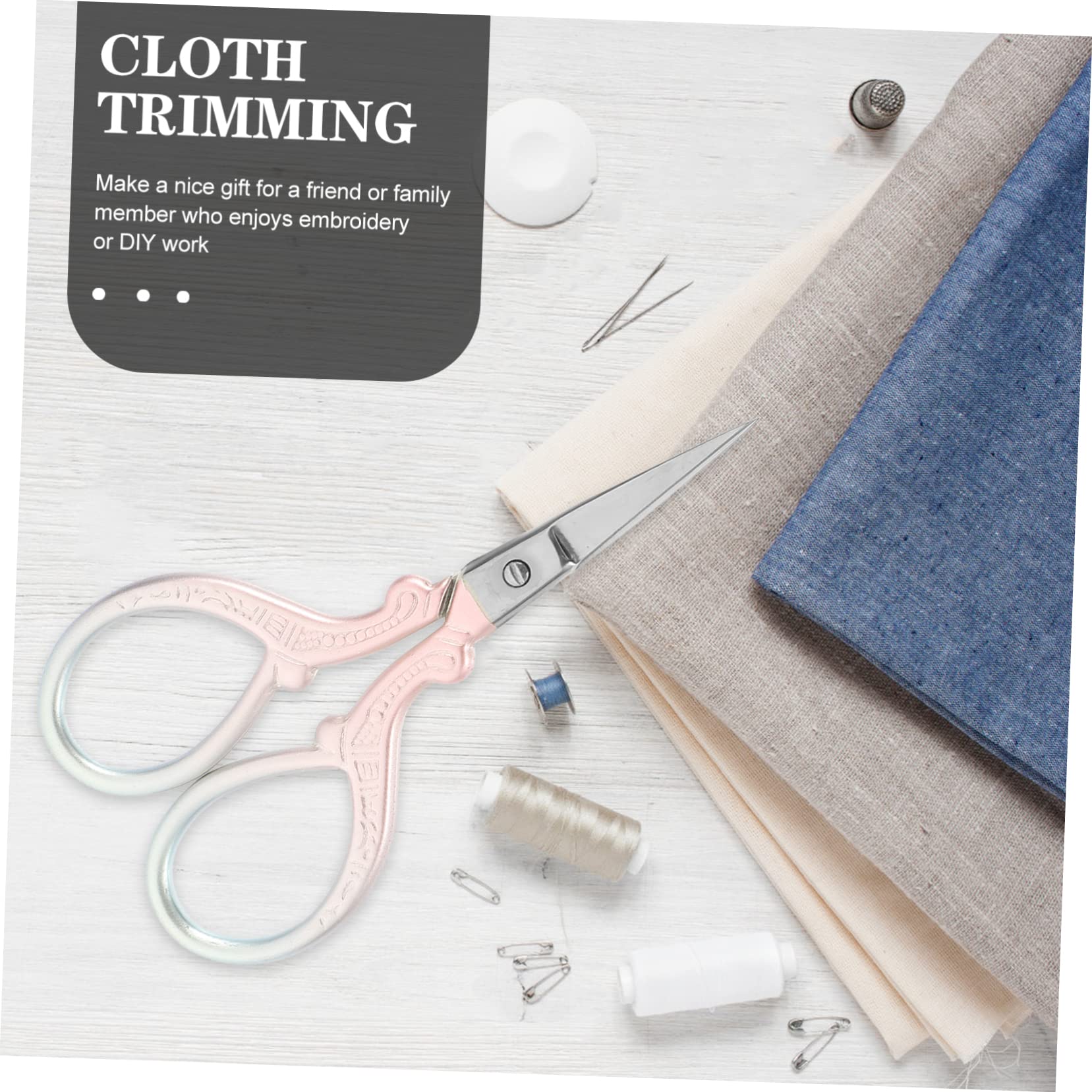 Lurrose 4pièces Ciseaux à Broderie Portables Dégradé De Couleur Petits Outils De Couture Pour Étudiants Avec Et Confort Ergonomique