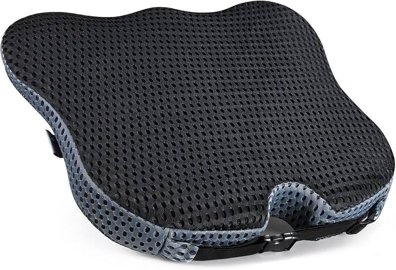 Wedge Car Seat Cushion for Better Visibility & Sciatica Pain Relief | High Density Memory Foam, Non-Slip Ergonomic Car Seat Cushion for Driving, Universal Fit for Car, SUV,Truck & Tractor