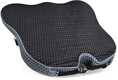 Soft Dense Memory Foam Car Seat Cushion for Driving - Seat Cushion for Car Seat Driver with Wedge Design & Raised Back to Broaden Vision, Provides Comfort for Lower Back & HIPS (Passenger Use Too)