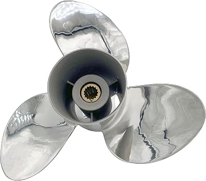 Boat Propeller 14 1/2x19 Fit for Suzuki Outboard 60HP-300HP Steel Prop SS 15 Tooth Propel RH OEM NO 990C0-00622-19P 14.5x19