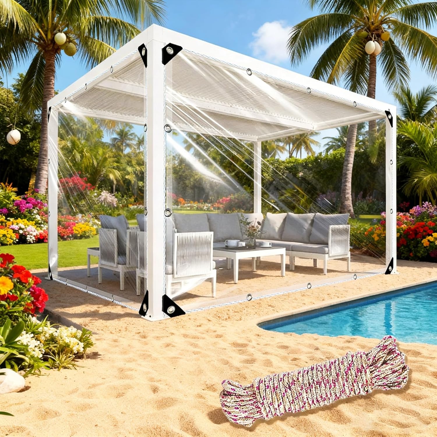 防水シート 180 x 470 cm 防風万能 屋外の雨よけ 防塵防寒 雪 400G/㎡ 耐久性 防雨, 耐水 Uvシート各種サイズ