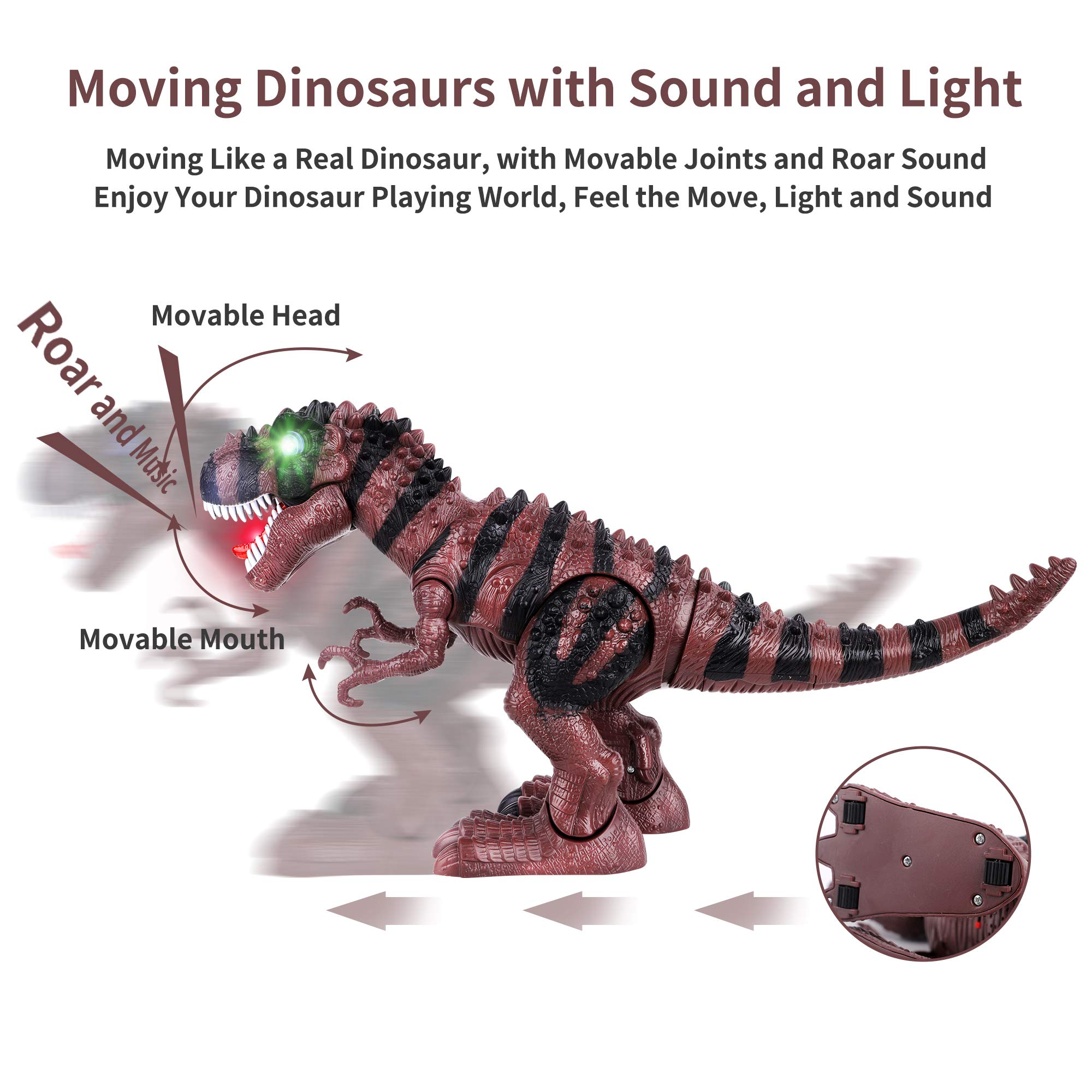 Buy Electronic Walking Dinosaur with LED Light, Realistic TRex